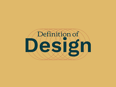 Definition of Design article branding illustration poster typography