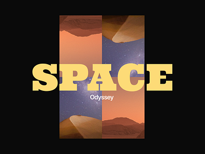 Space Odyssey mars nasa planet poster space typography