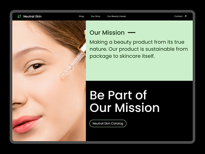 Neutral Skin | Beauty Product - Landing Page