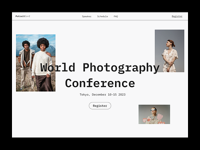 PotraitConf | Photography Conference - Landing Page