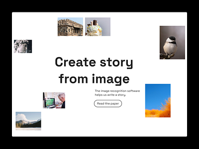 Image Recognition App | Promo Page ai app branding design image open ai swiss design typography ui ux web