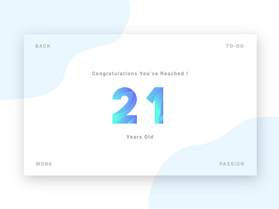 Birthday UI branding design icon identity illustration logo type ui uiux ux web