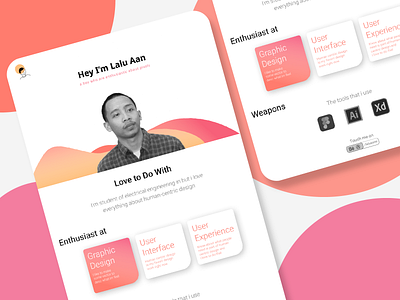 UI Portfolio branding cv ui concept uidesign uikit ux ux designer