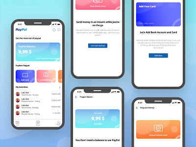 PayPal Redesign app branding design icon ui ux