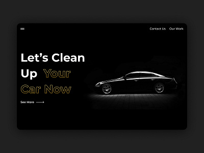 Car Care Web Design branding ui ux web