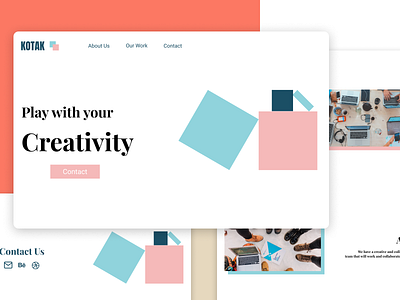 Kotak Web agency branding creative ui ux web