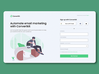 Signup Page ( Animated ) animation creative landing page login signup page modern design sign up page signup page ux trending signup page ui ui ux web page web ui