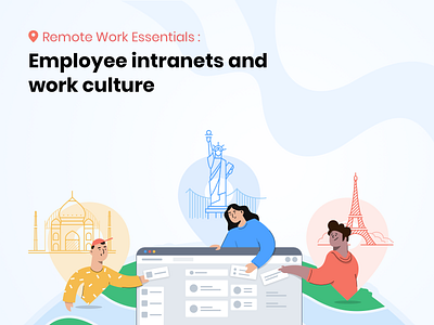 Remote work design flatcolors illustration working