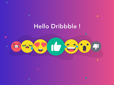 Hello Dribbble 1 debut reactions