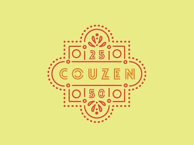Couzen anniversary logo birthday logo cabo logo