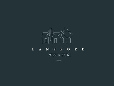 Lansford Manor house house logo logo manor manor logo