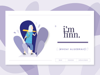 I'm Finn. adventure time finn illustration walking website