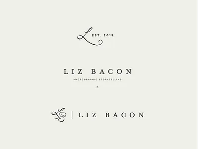 Liz Bacon branding design photography branding photography logo redesign