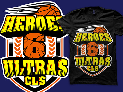 Heroes ultras - tshirt apparel basket brand clothing fashion illustration soccer tshirt type typo typography vector