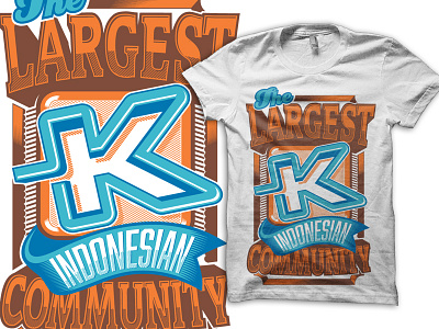 Kaskus - the largest indonesian community apparel brand clothing fashion illustration indonesia kaskus tshirt type typo typography vector