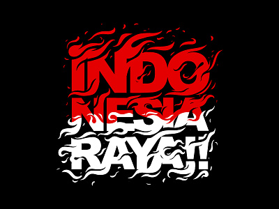 Indonesia Raya custom typo clothing custom logo tees tshirt type typo typography