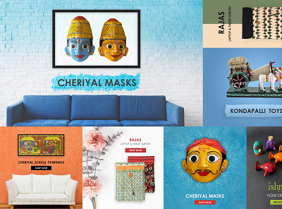 Craftiee - Online Handicraft Store Website Banner Images