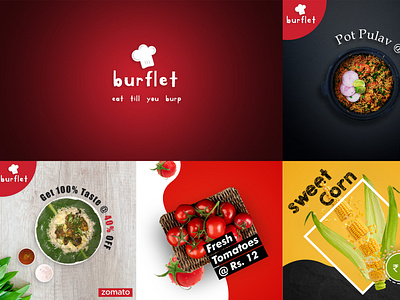 Restaurant Logo and Social Media Post Designs