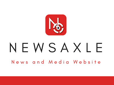 Newsaxle - Online News Publishing Website Logo Design graphic design illustrator logo photoshop
