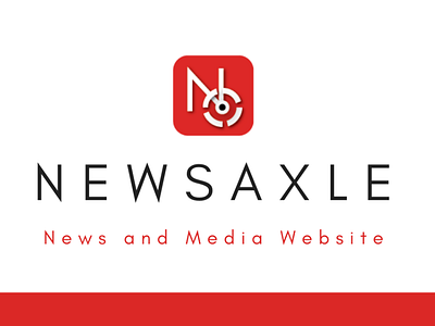 Newsaxle - Online News Publishing Website Logo Design