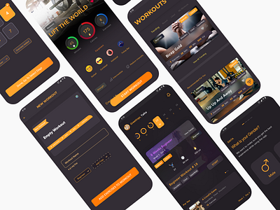 Workout App app app design beautiful app designs branding exercise fitness fitness app fitness app design graphic design gym health motion graphics startup ui workout workout app workout ui