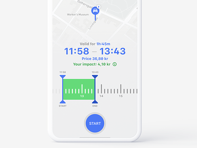 ImpactPark iOS app (WIP) ghanavati ios parking timeline timeline picker ui ux