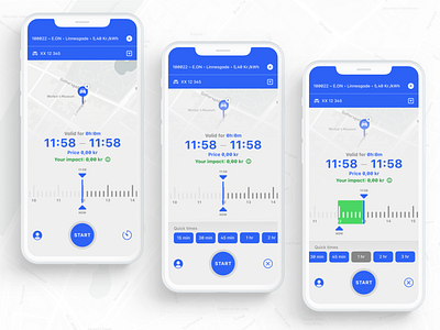 "Quick Time's" ImpactPark danish design exploration ghanavati identity ios ios app design modern parking ui ux uxui visual design