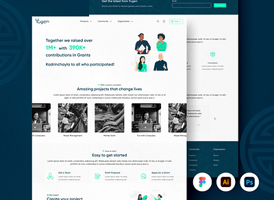 Yugen | Online platform for ideas bhutan bhutanese branding design graphic design idea generation illustration innovation logo minimal minimal website modern design modern website vector webpage website design