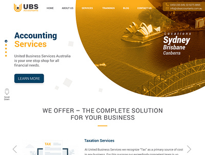 Australian accounting firm website website design accounting ui