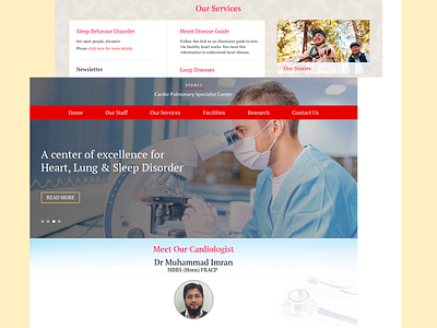 Sydney Cardio Pulmonary Specialist Center web design