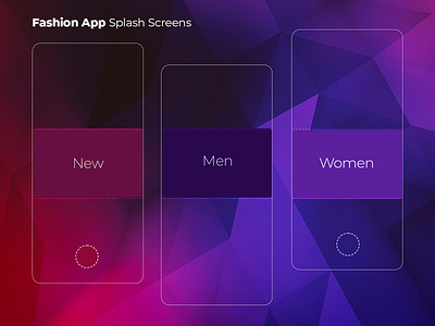 Mobile App Splash Screens ui ux