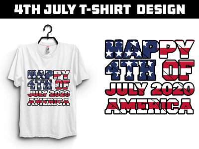 4th July T-shirt Design branding design graphic design graphic designer t shirt t shirt design t shirt designer typography
