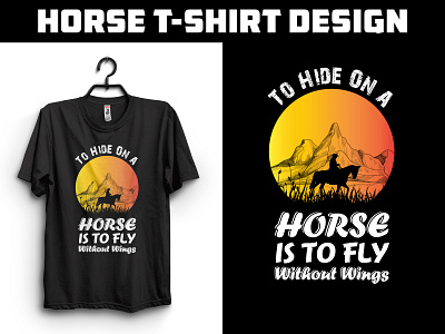 Horse T-shirt Design branding design graphic design graphic designer horse shirt horse t shirt horse t shirt design t shirt t shirt design typography