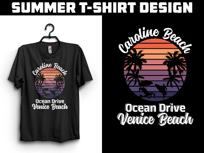Summer T-shirt Design branding design graphic design graphic designer summer shirt summer t shirt summer t shirt design t shirt t shirt design typography