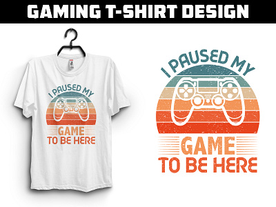 Gaming T-shirt Design branding design game gaming gaming t shirt design graphic design graphic designer t shirt t shirt design typography
