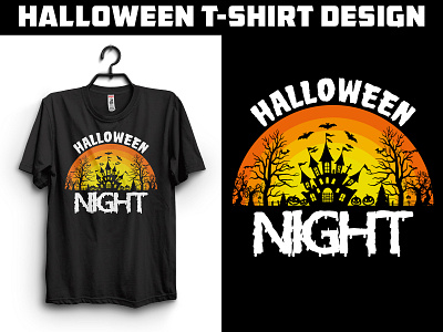 Halloween T-shirt Design branding design graphic design graphic designer halloween halloween t shirt design t shirt t shirt design typography