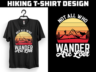Hiking T-shirt Design branding design graphic design graphic designer hiking hiking t shirt t shirt t shirt design typography
