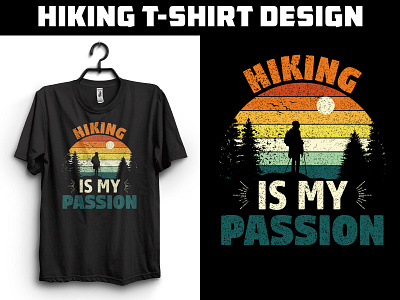 Hiking T-shirt Design branding design graphic design graphic designer hike hiking hiking t shirt hiking t shirt design t shirt t shirt design typography