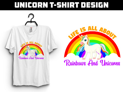 Unicorn T-shirt Design animals branding design graphic graphic design graphic designer t shirt t shirt design typography unicorn unicorn t shirt design unicorn tshirt vector