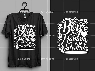 Valentine Day Typography T-shirt Design