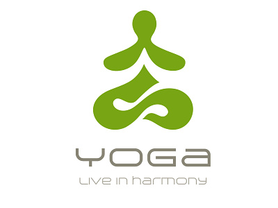 Yoga & Fitness logo branding design graphic design illustration logo motion graphics typography ui ux vector