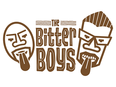 The Bitter Boys 50ties bitter fifties logo retro surf tiki tongue