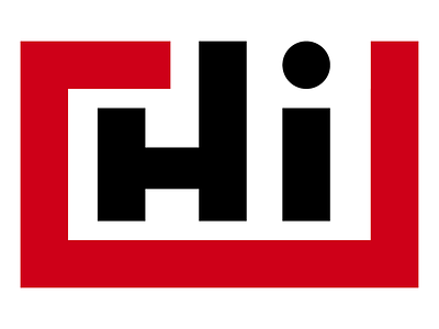 Hi Logo black brand logo personal red wip