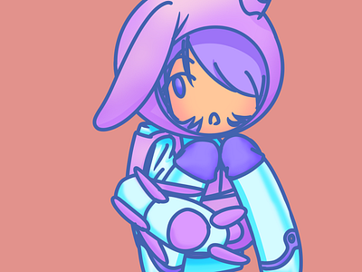 chibi bunny astronout