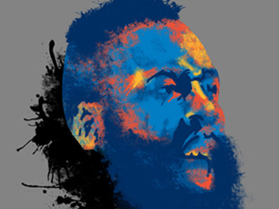 James Harden basketball illustration nba oklahoma city thunder