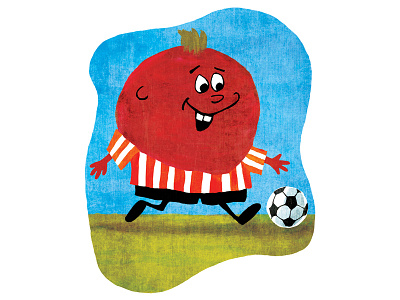 Turnip Boy cartoon character childrens concept illustration retro
