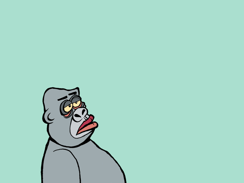 Get Slapped animation bear character gif gorilla