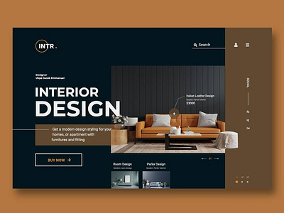 Interior Design Website 3d animation app branding design graphic design icon illustration logo motion graphics typography ui ux vector
