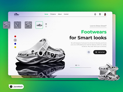 Footwear Website Design app branding design icon illustration logo typography ui ux vector