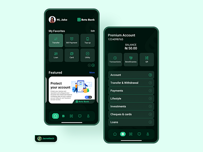 Bank App Design project